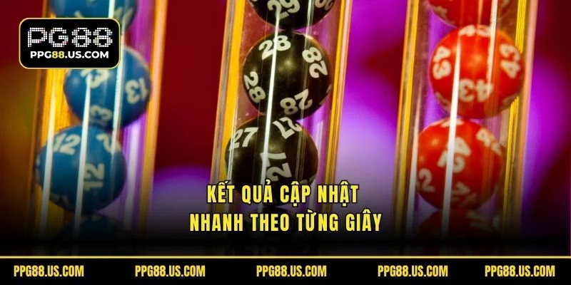 Cập nhật kết quả nhanh chóng theo từng giây